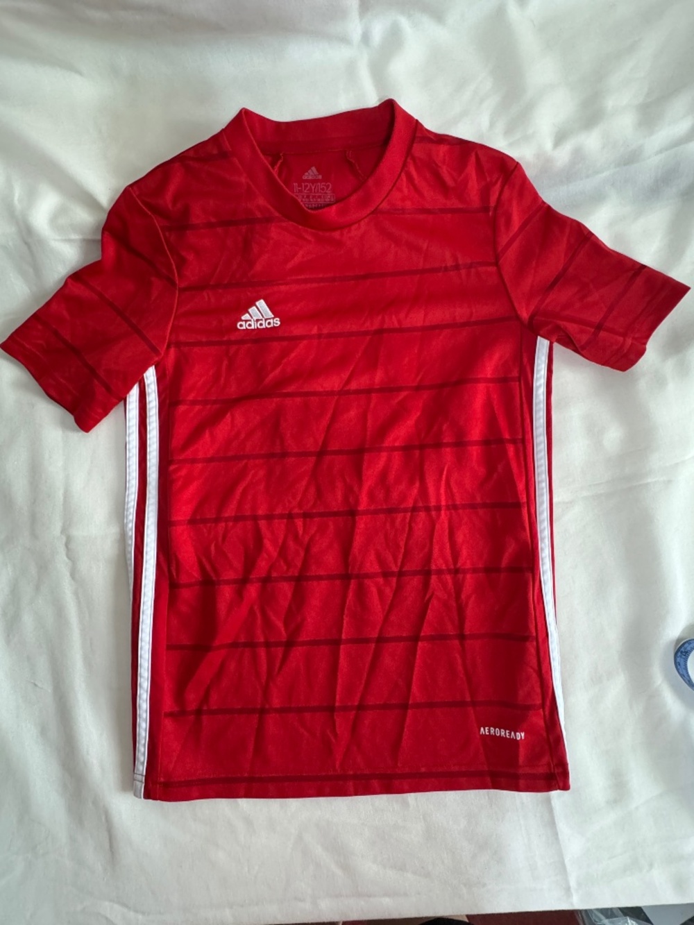 Adidas Red Aeroready Boys Medium Tshirt